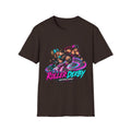 Roller Derby Graphic T-Shirt — Neon Skate Team “Roller Derby” Design
