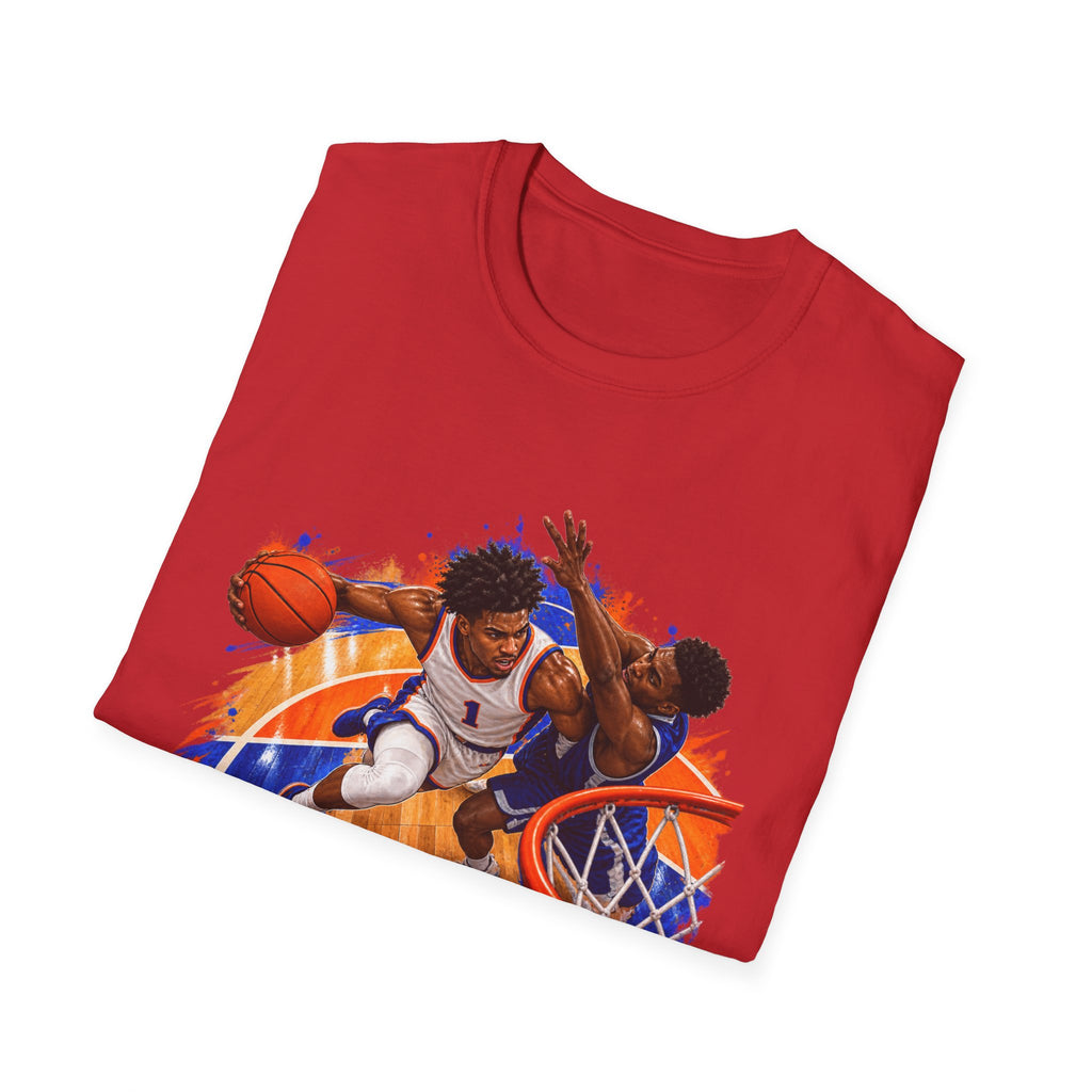 Basketball Action Tee — Vintage Hoop Graphic T-Shirt