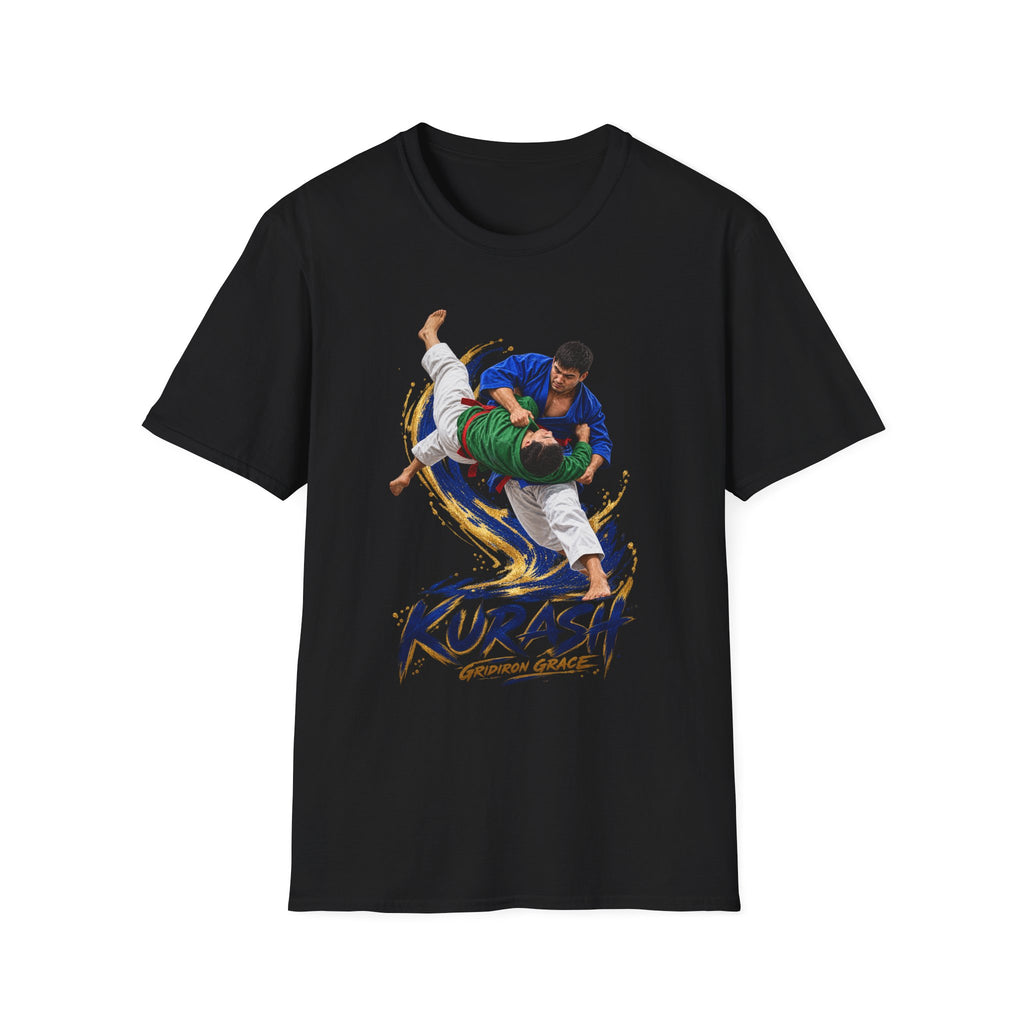 Kurash Wrestling T-Shirt — Traditional Kurash Throw Graphic Tee