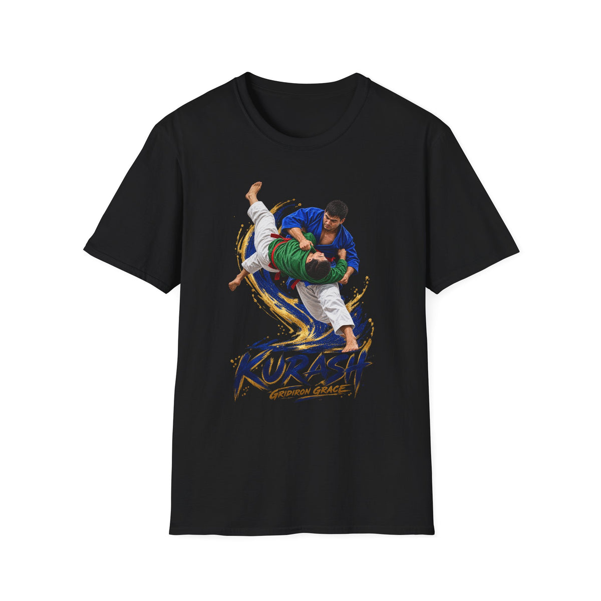 Kurash Wrestling T-Shirt — Traditional Kurash Throw Graphic Tee
