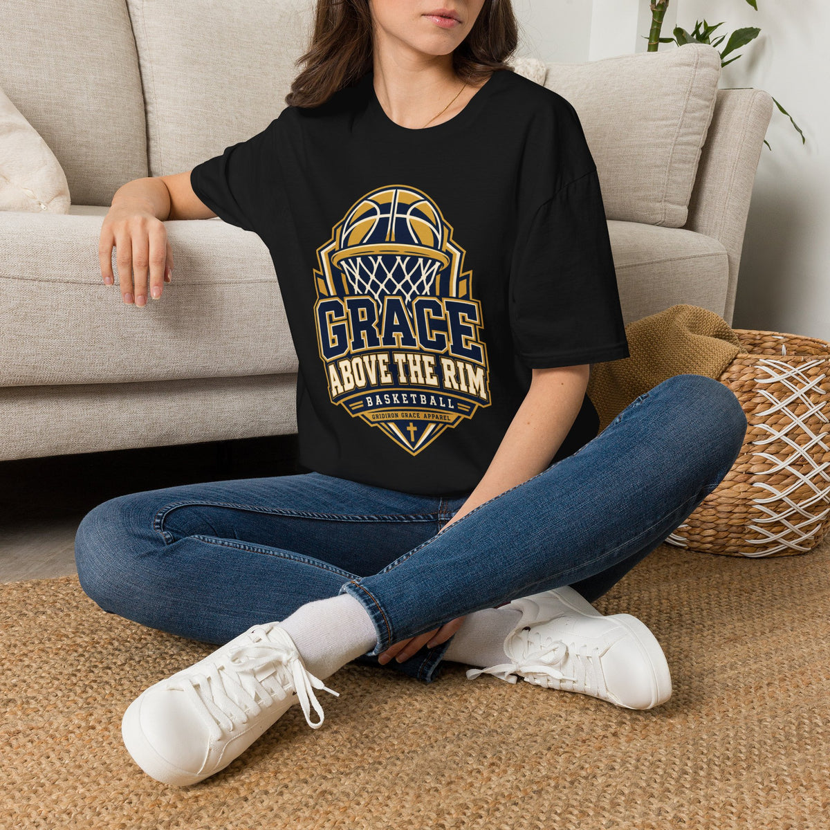 Grace Above the Rim Basketball T-Shirt