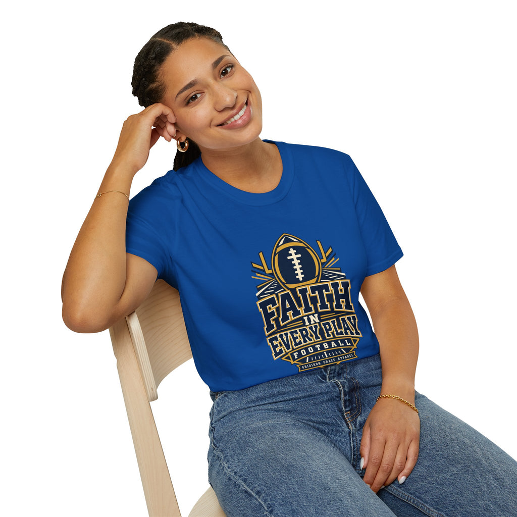 Faith in Every Play Football T-Shirt