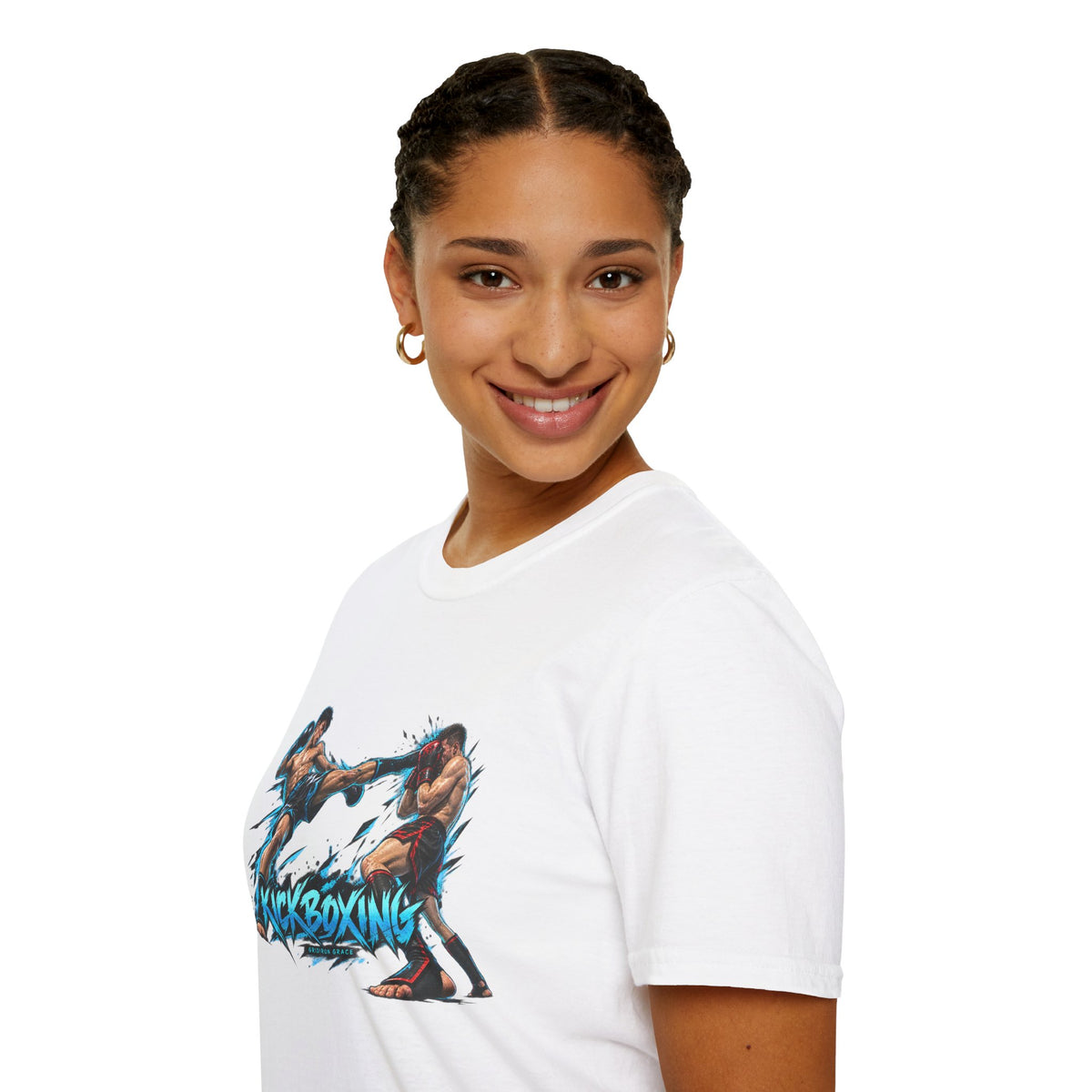 Kickboxing Graphic T-Shirt — Retro Fighters Design