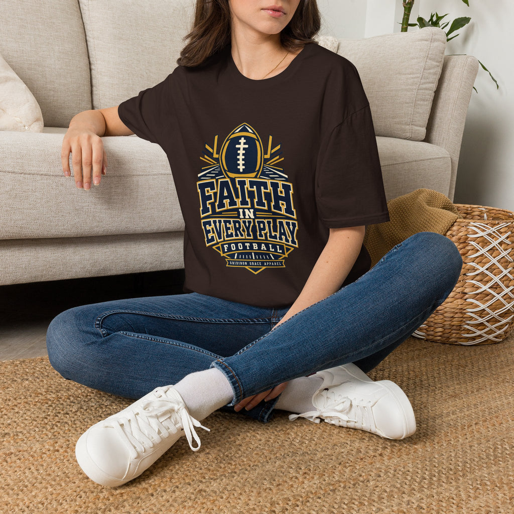 Faith in Every Play Football T-Shirt
