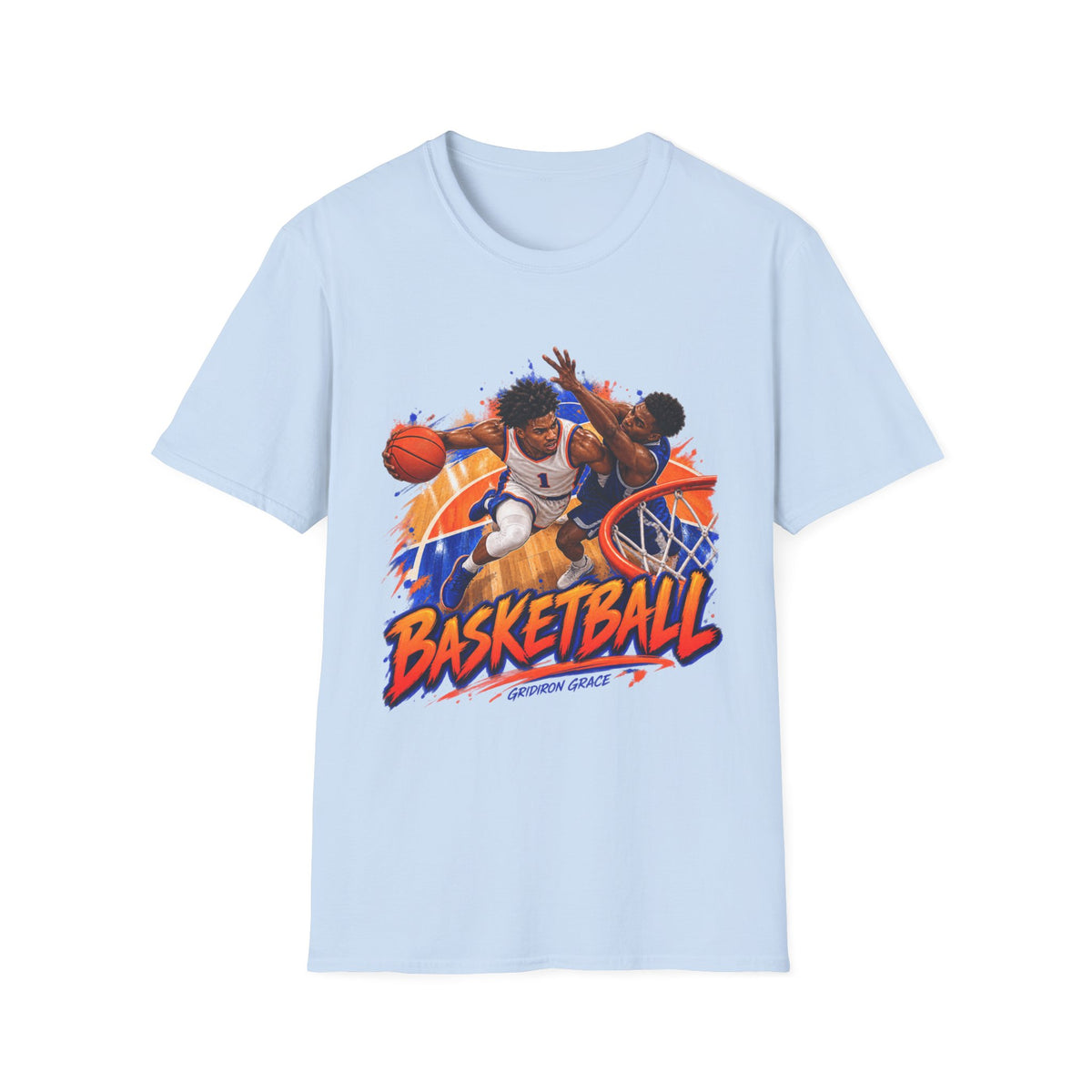 Basketball Action Tee — Vintage Hoop Graphic T-Shirt