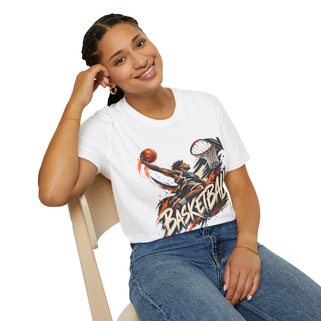 Basketball Dunk Graphic T-Shirt