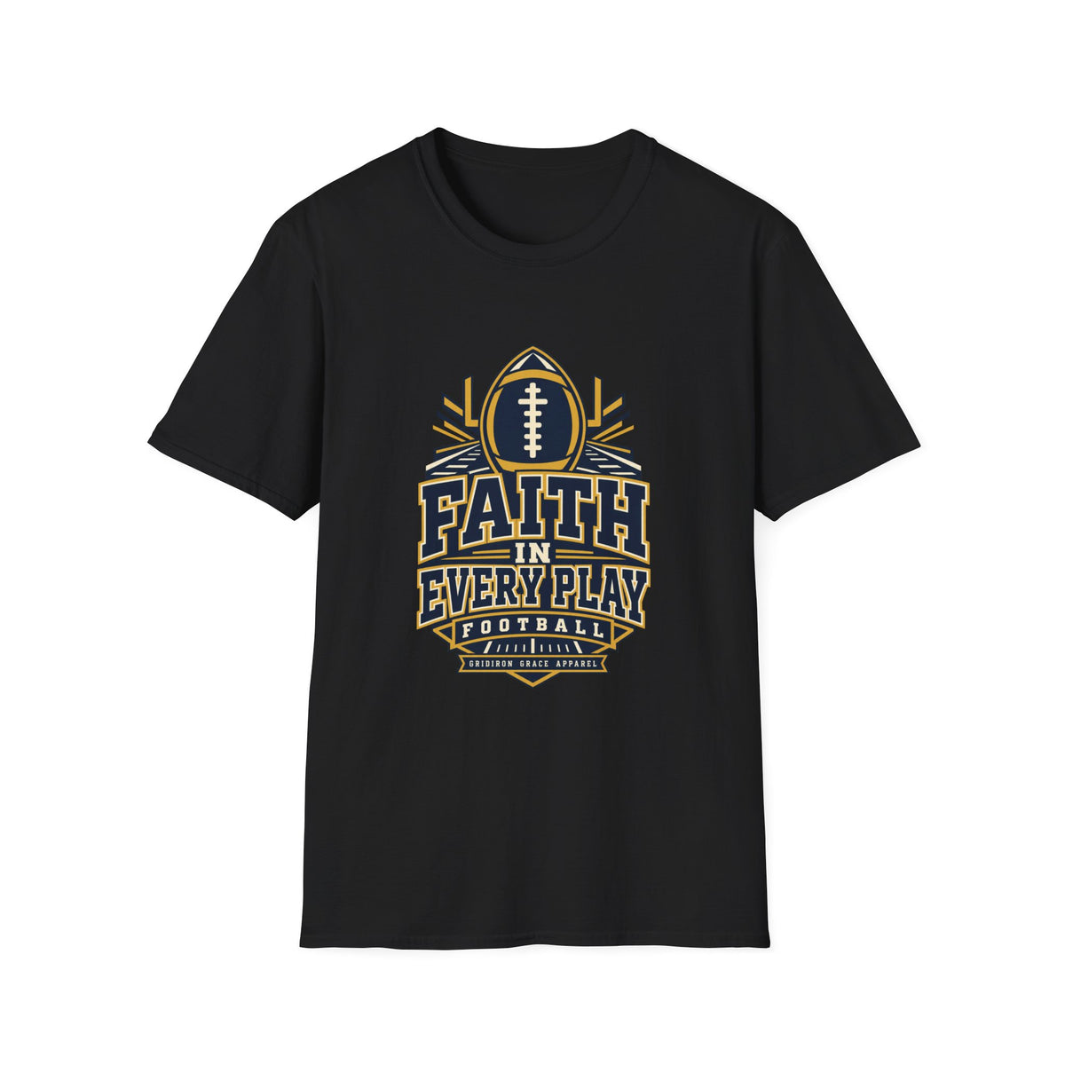 Faith in Every Play Football T-Shirt