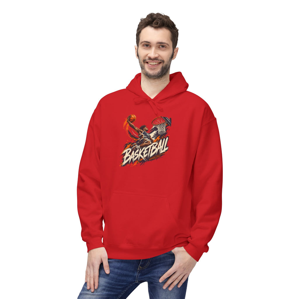 Basketball Graphic Hoodie — Retro Slam Dunk Pullover for Players & Fans