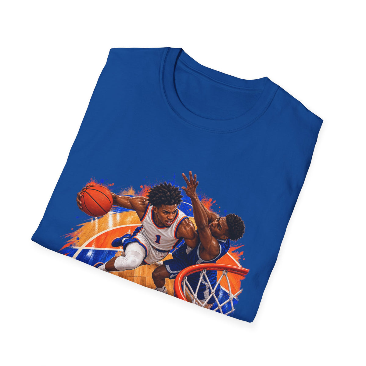 Basketball Action Tee — Vintage Hoop Graphic T-Shirt