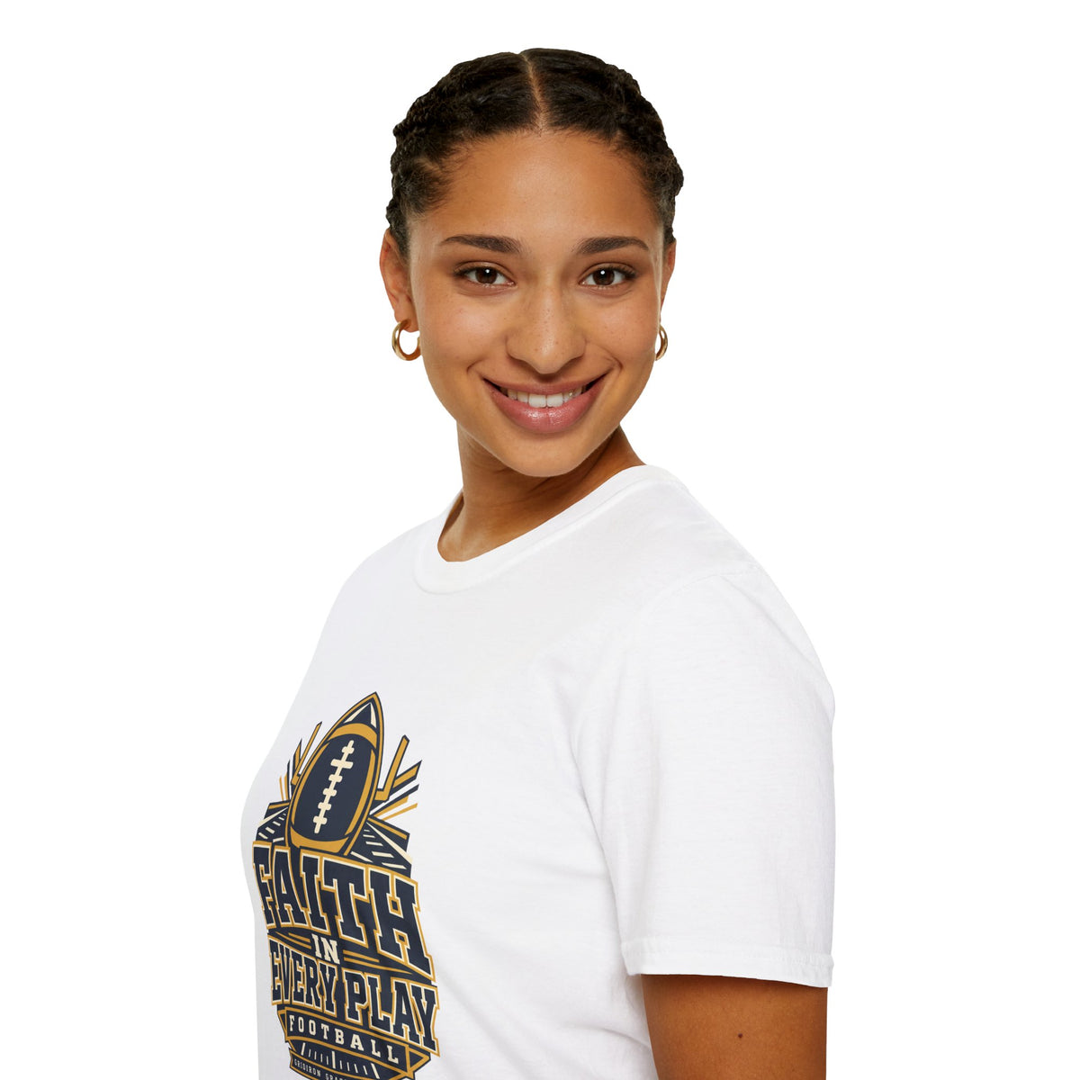 Faith in Every Play Football T-Shirt