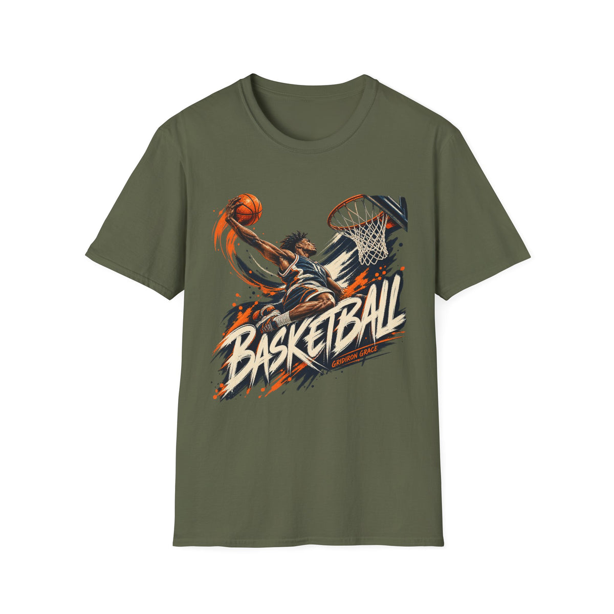 Basketball Dunk Graphic T-Shirt