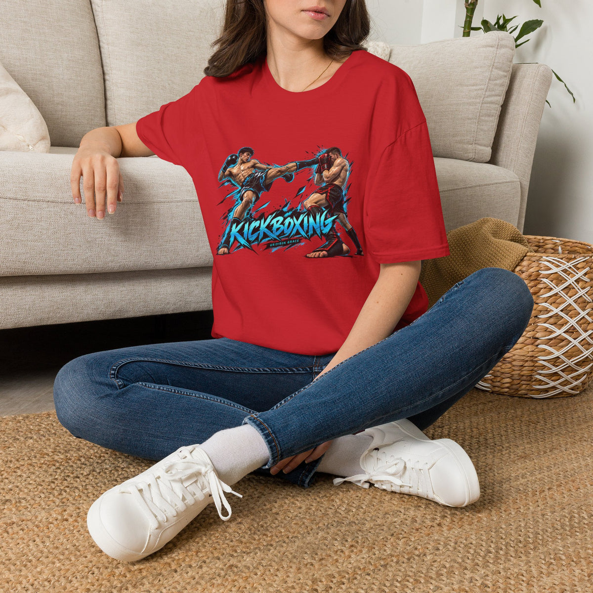 Kickboxing Graphic T-Shirt — Retro Fighters Design