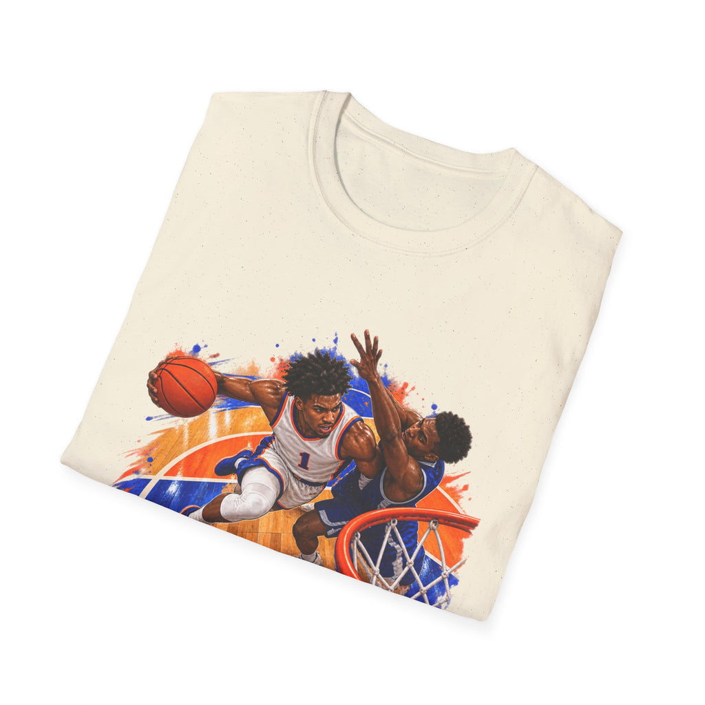 Basketball Action Tee — Vintage Hoop Graphic T-Shirt