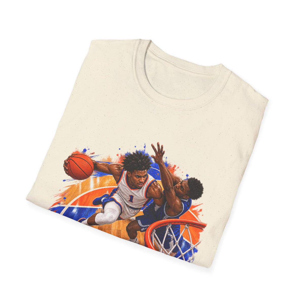 Basketball Action Tee — Vintage Hoop Graphic T-Shirt