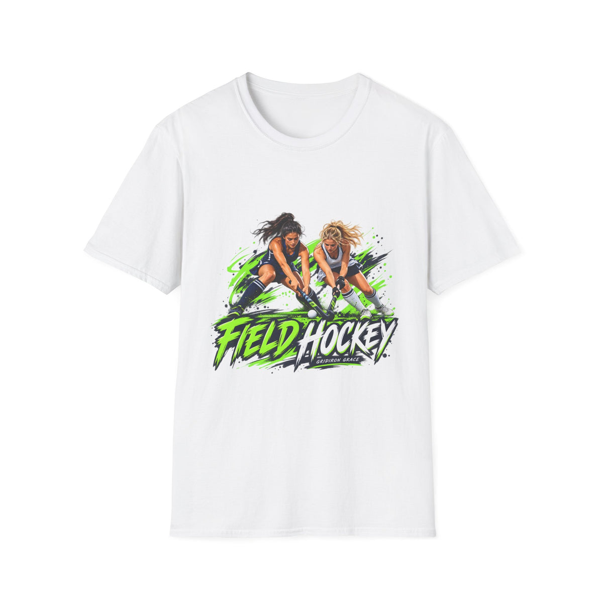 Field Hockey Players Graphic T-Shirt — Neon Action Sports Tee