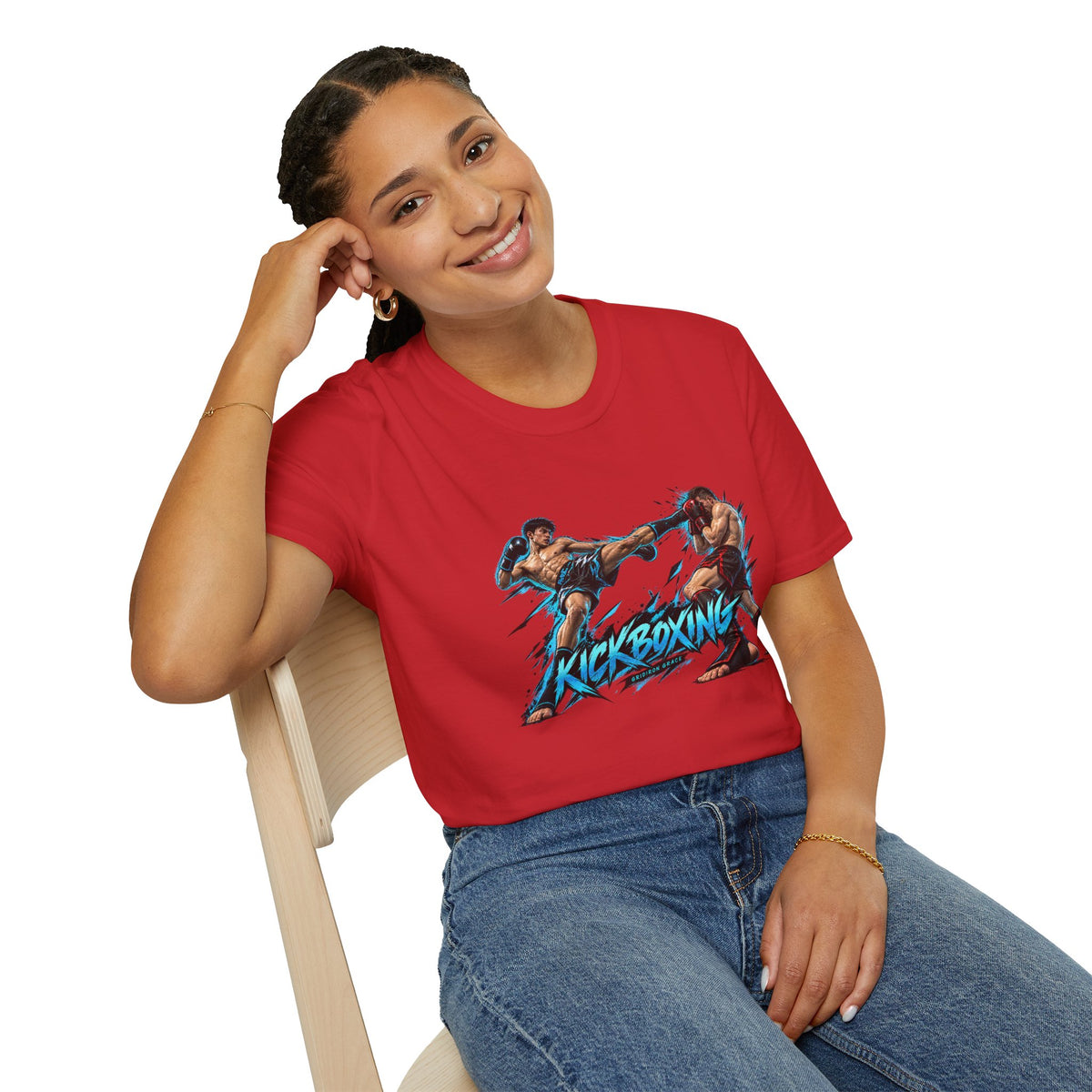 Kickboxing Graphic T-Shirt — Retro Fighters Design