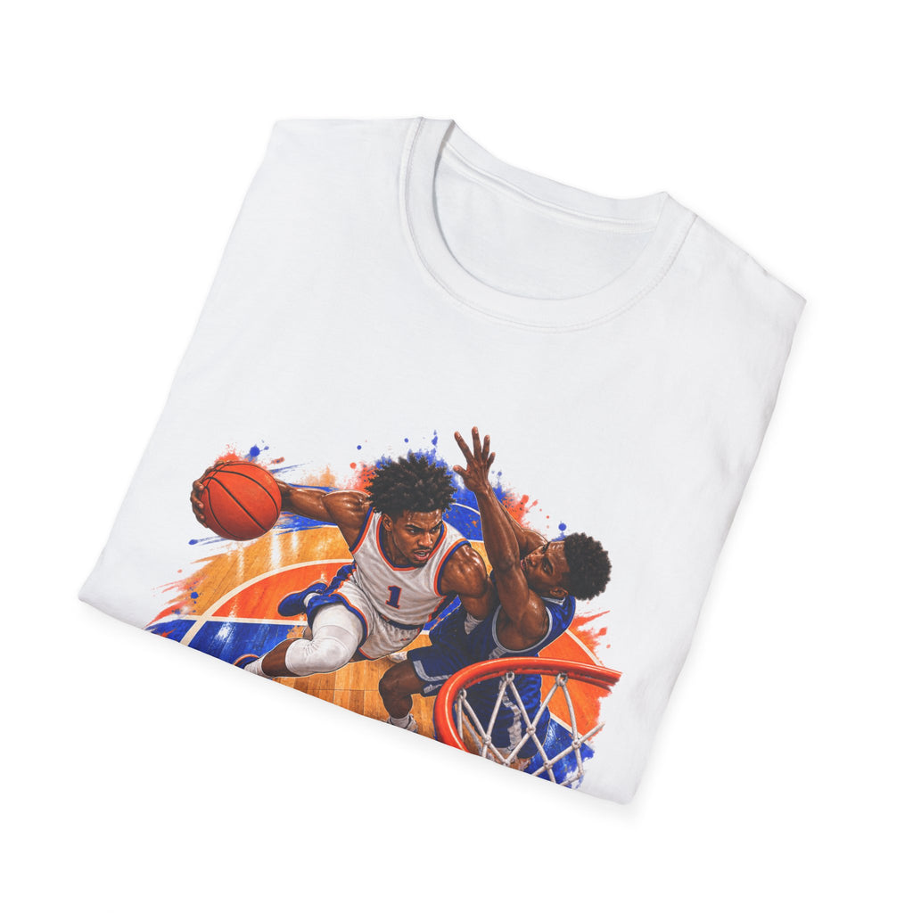 Basketball Action Tee — Vintage Hoop Graphic T-Shirt
