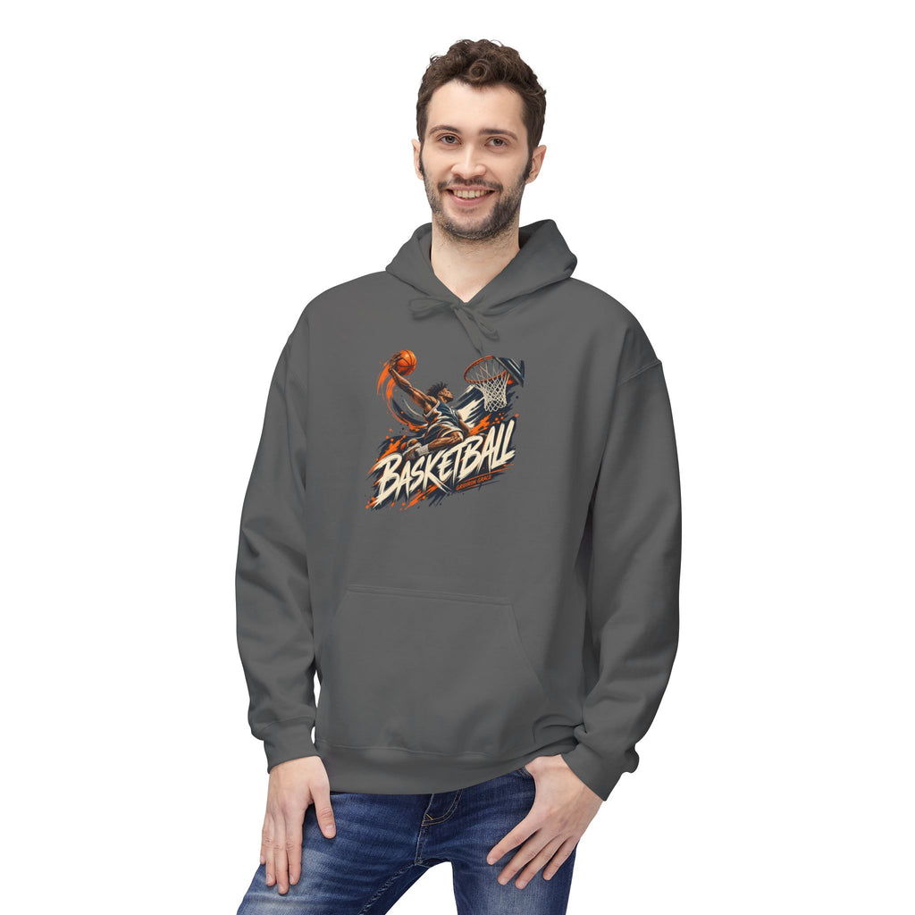 Basketball Graphic Hoodie — Retro Slam Dunk Pullover for Players & Fans
