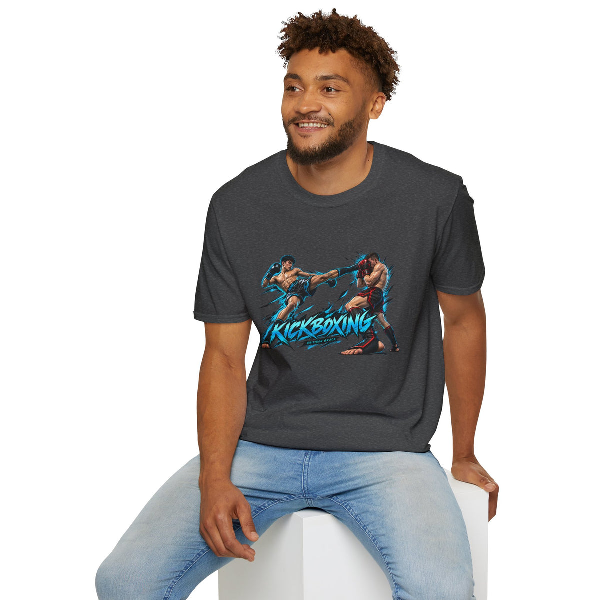 Kickboxing Graphic T-Shirt — Retro Fighters Design