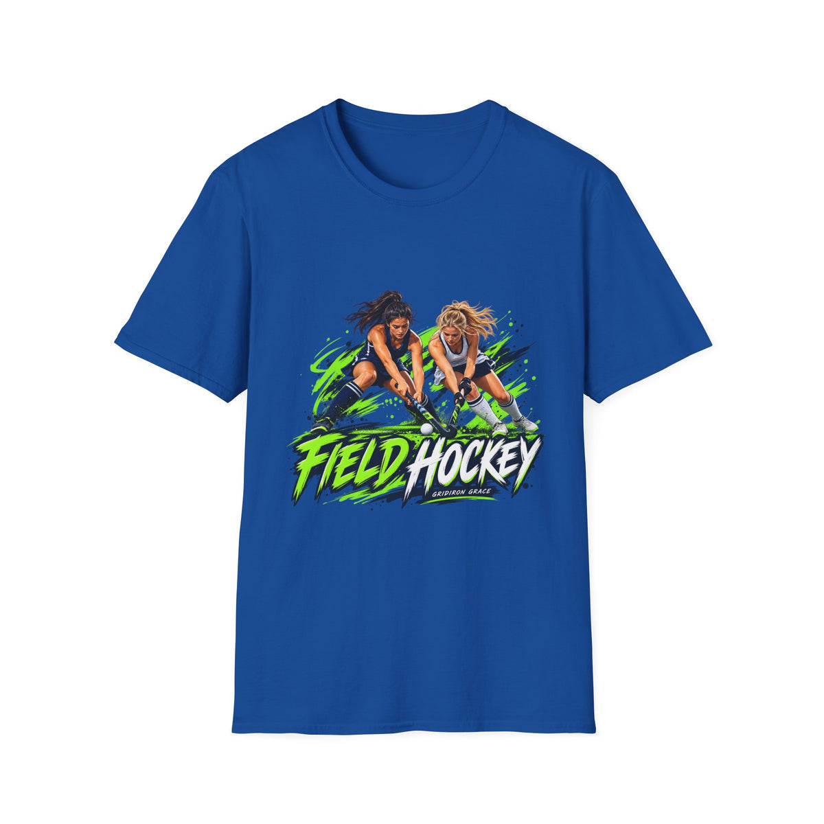 Field Hockey Players Graphic T-Shirt — Neon Action Sports Tee