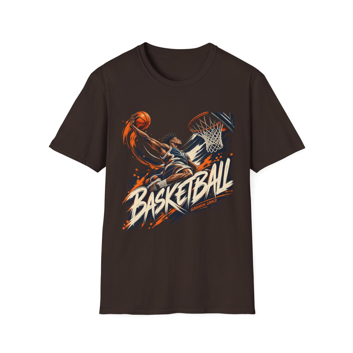 Basketball Dunk Graphic T-Shirt