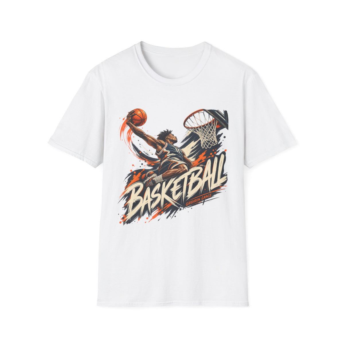Basketball Dunk Graphic T-Shirt