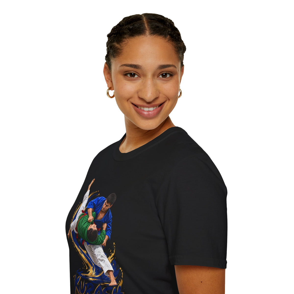 Kurash Wrestling T-Shirt — Traditional Kurash Throw Graphic Tee