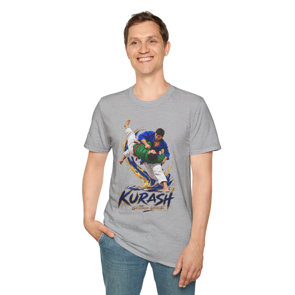 Kurash Wrestling T-Shirt — Traditional Kurash Throw Graphic Tee