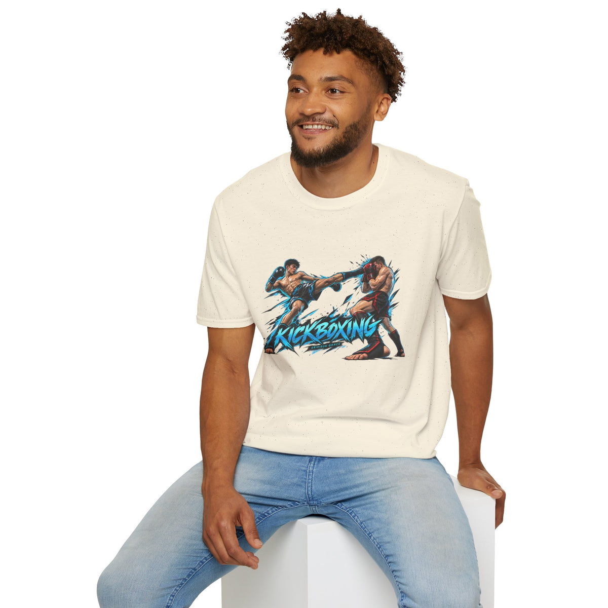 Kickboxing Graphic T-Shirt — Retro Fighters Design