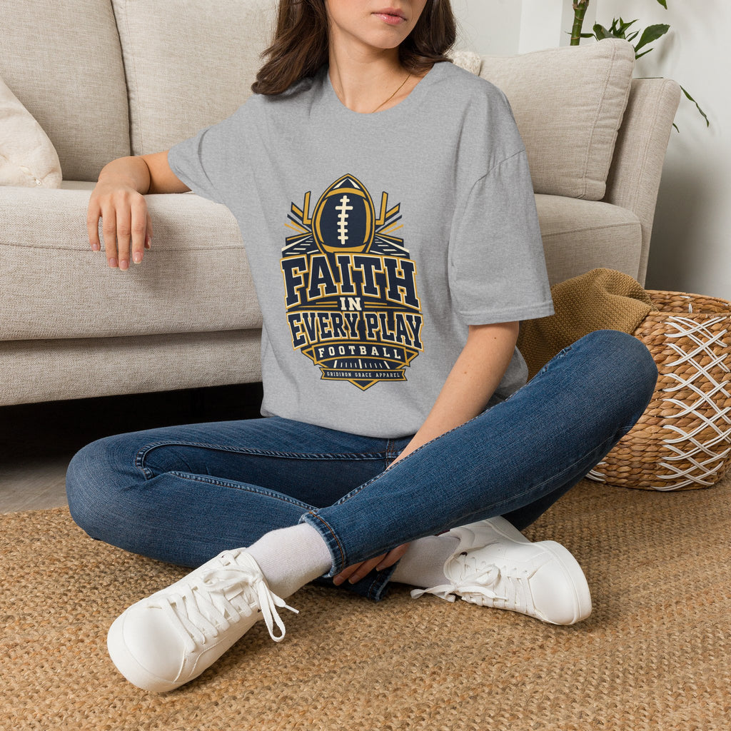 Faith in Every Play Football T-Shirt