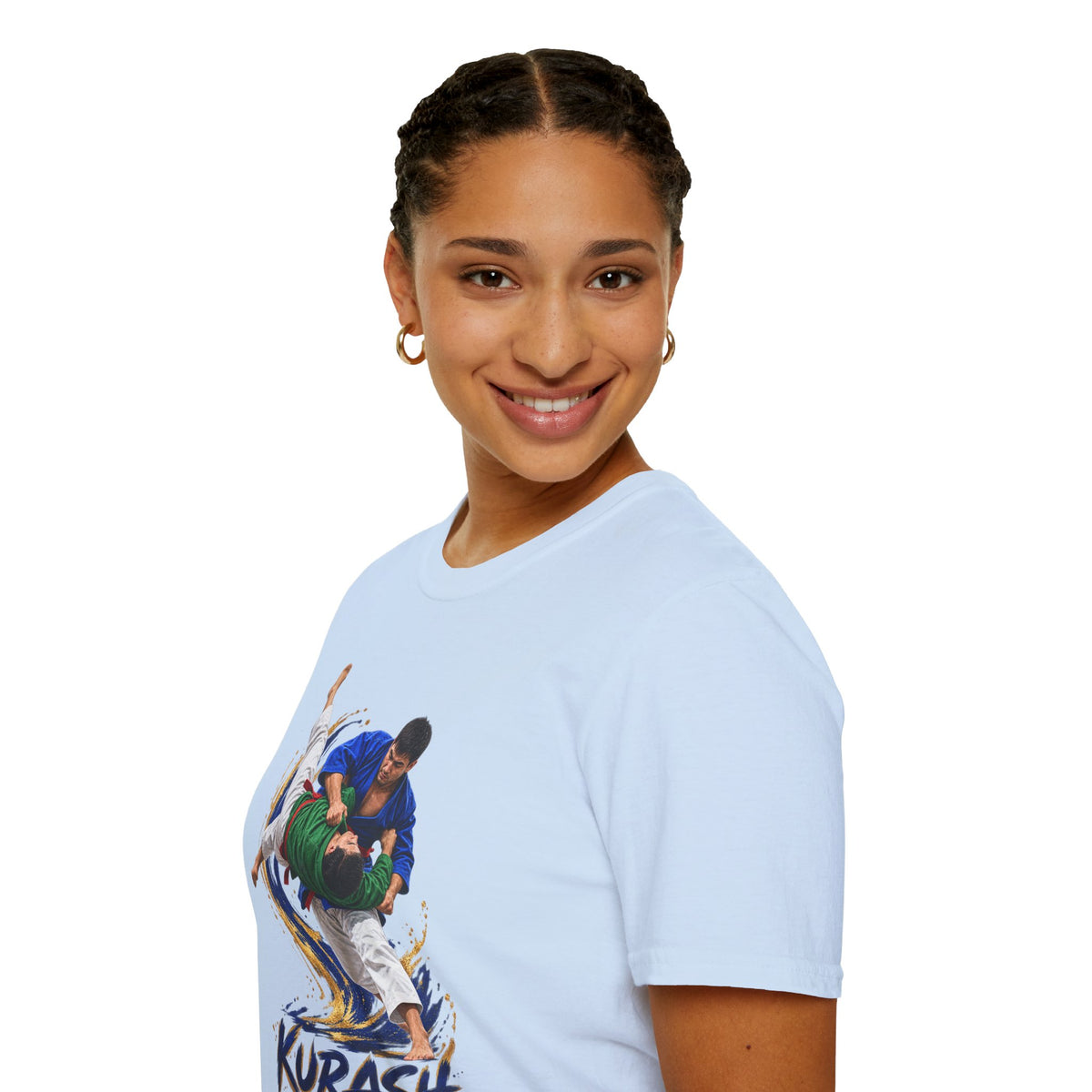 Kurash Wrestling T-Shirt — Traditional Kurash Throw Graphic Tee