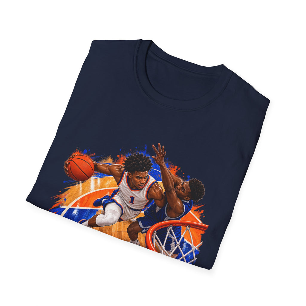 Basketball Action Tee — Vintage Hoop Graphic T-Shirt