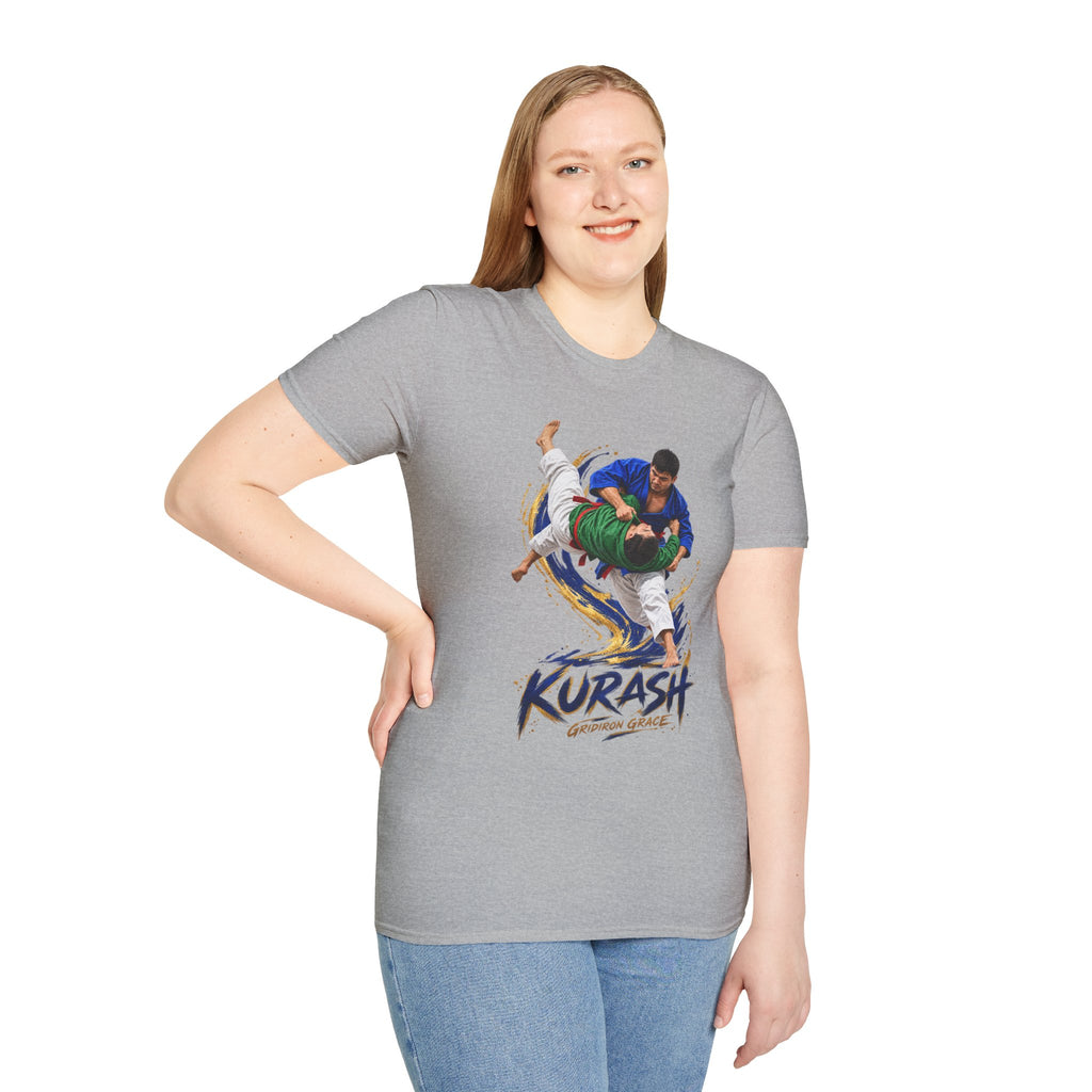Kurash Wrestling T-Shirt — Traditional Kurash Throw Graphic Tee