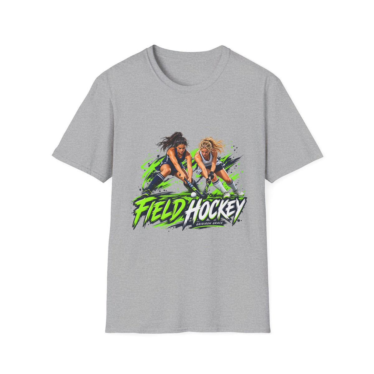 Field Hockey Players Graphic T-Shirt — Neon Action Sports Tee