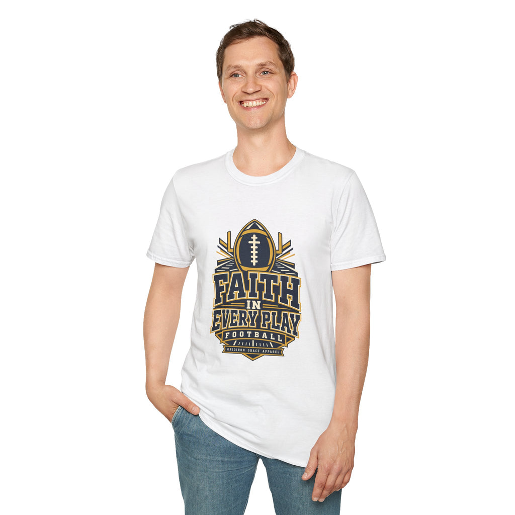 Faith in Every Play Football T-Shirt