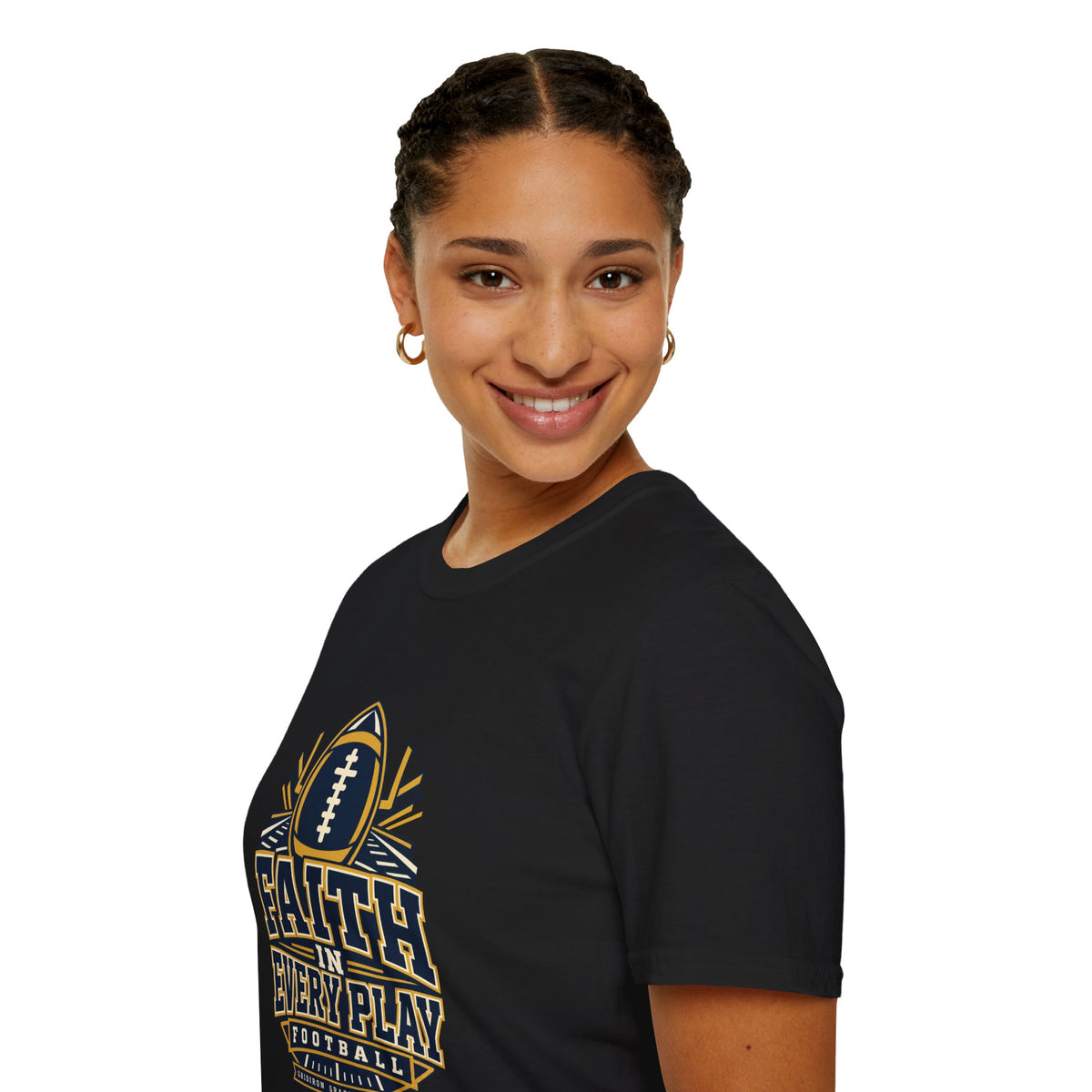 Faith in Every Play Football T-Shirt