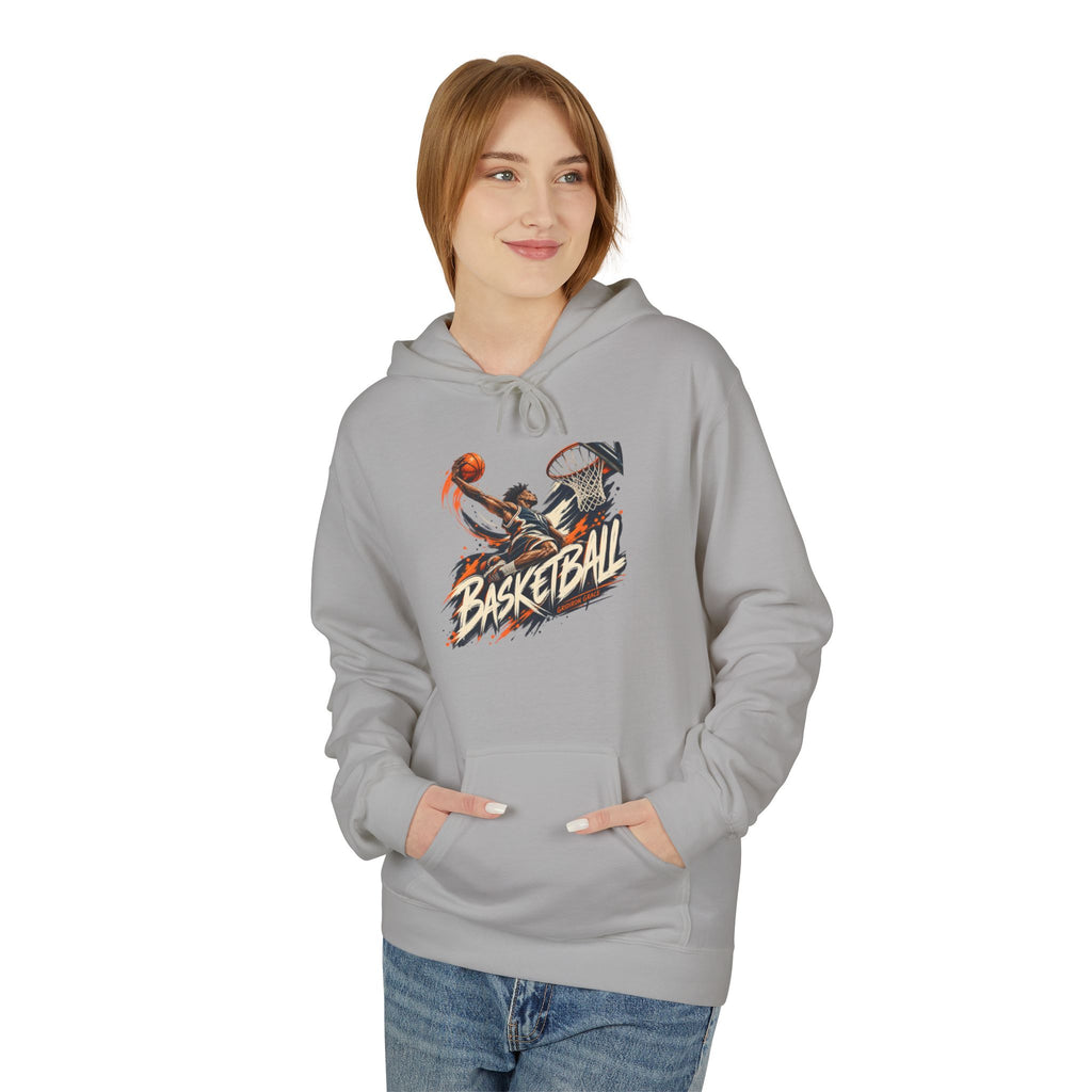 Basketball Graphic Hoodie — Retro Slam Dunk Pullover for Players & Fans