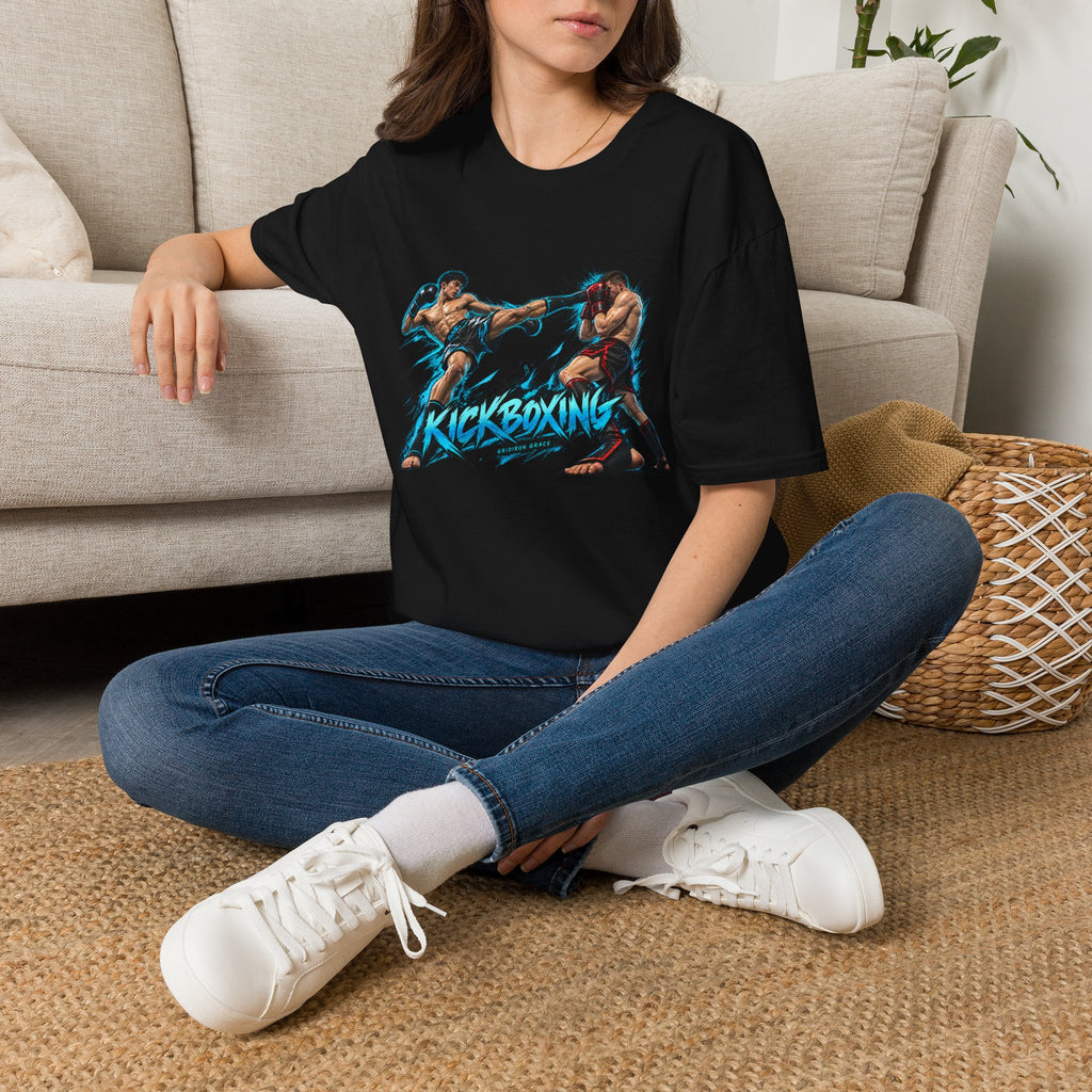 Kickboxing Graphic T-Shirt — Retro Fighters Design