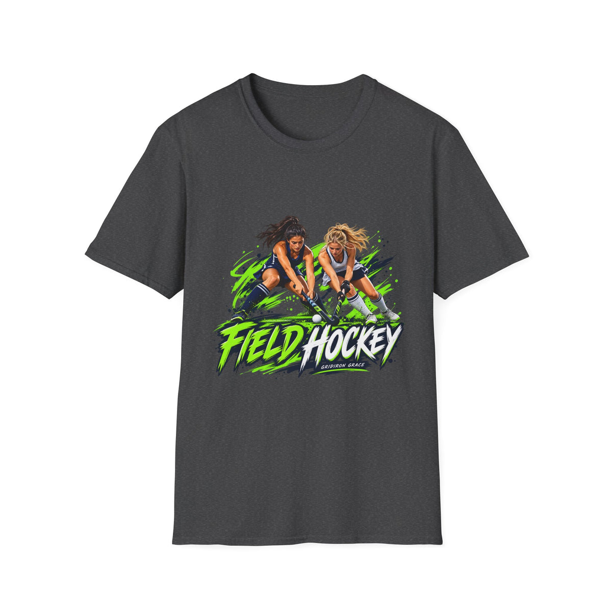 Field Hockey Players Graphic T-Shirt — Neon Action Sports Tee