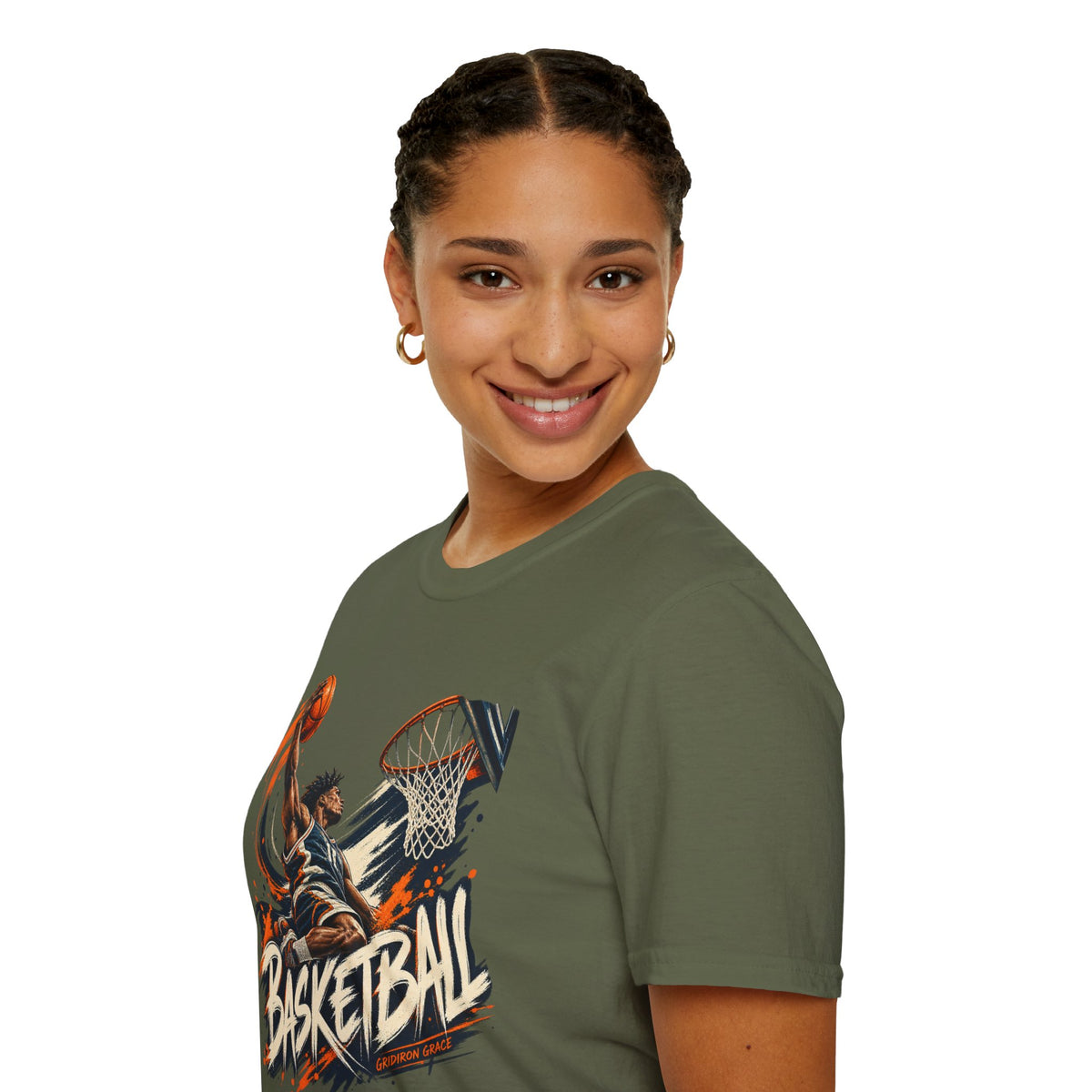 Basketball Dunk Graphic T-Shirt