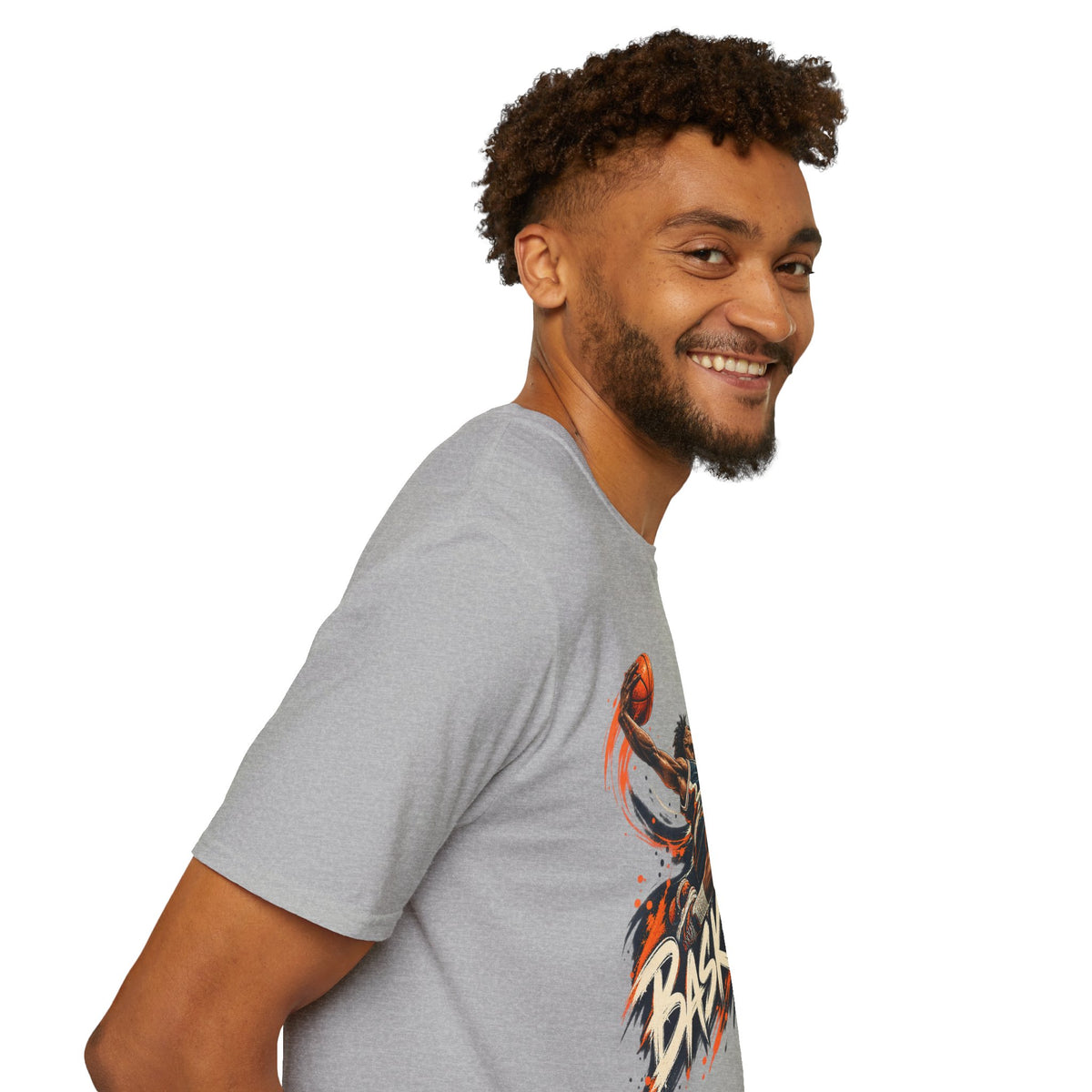 Basketball Dunk Graphic T-Shirt