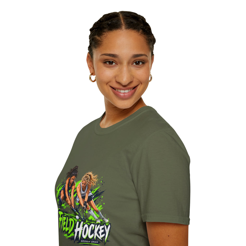 Field Hockey Players Graphic T-Shirt — Neon Action Sports Tee