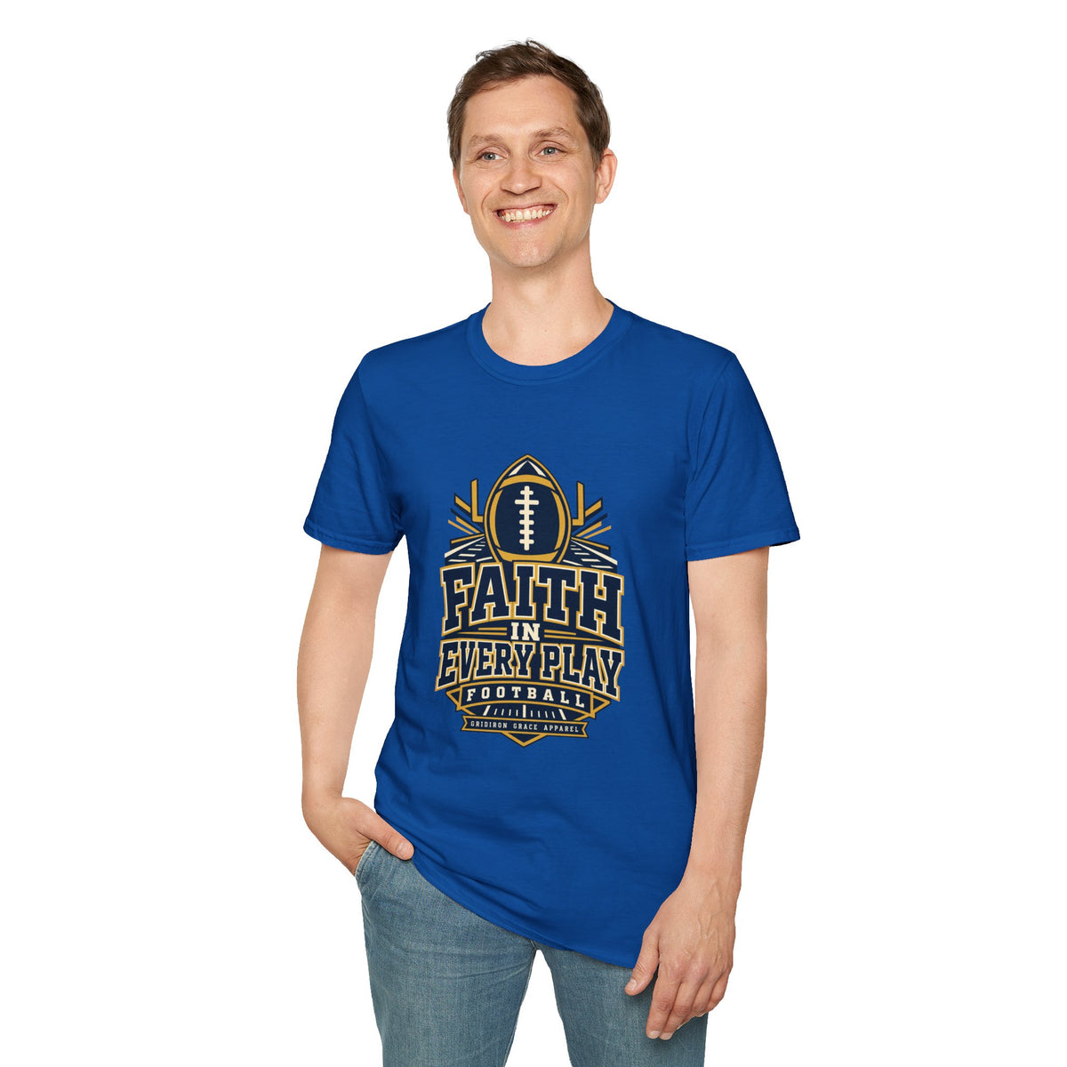 Faith in Every Play Football T-Shirt