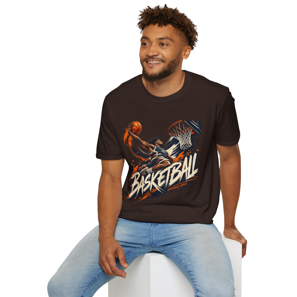 Basketball Dunk Graphic T-Shirt