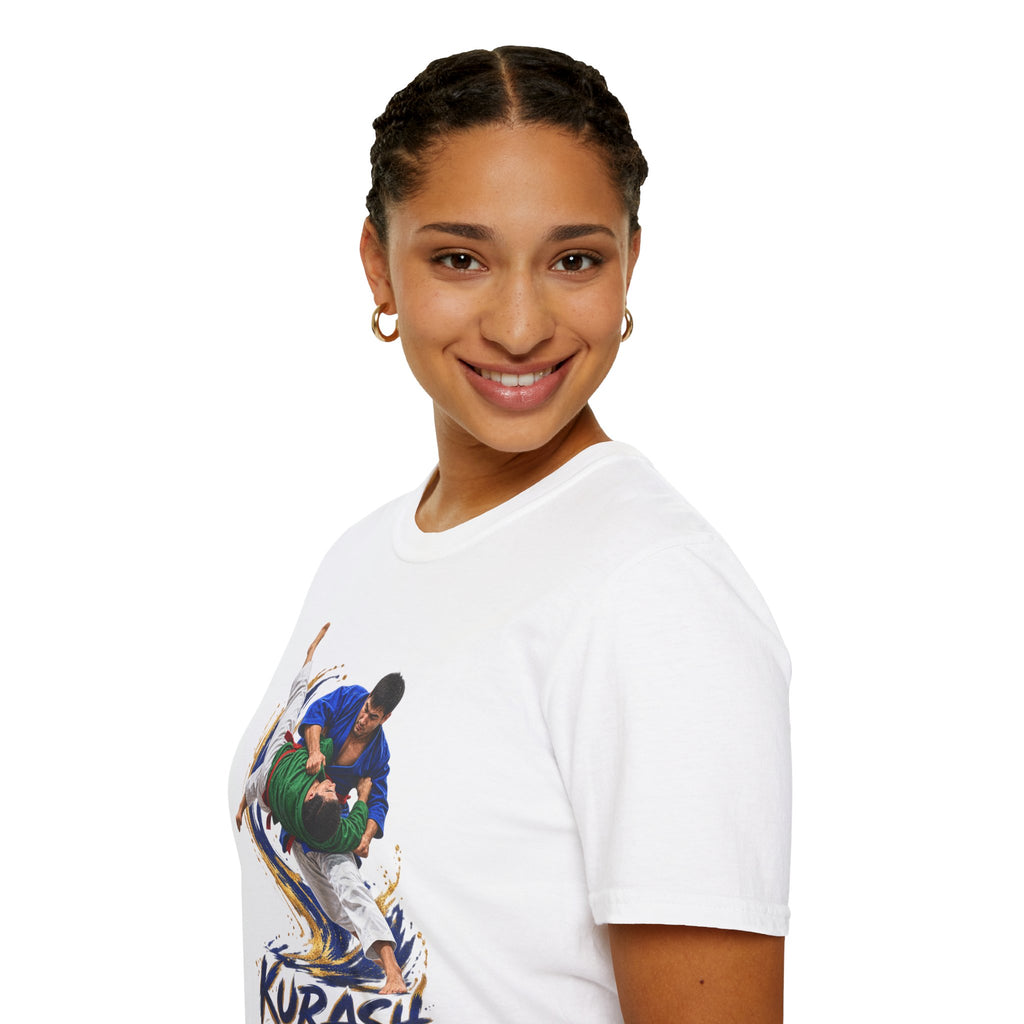 Kurash Wrestling T-Shirt — Traditional Kurash Throw Graphic Tee