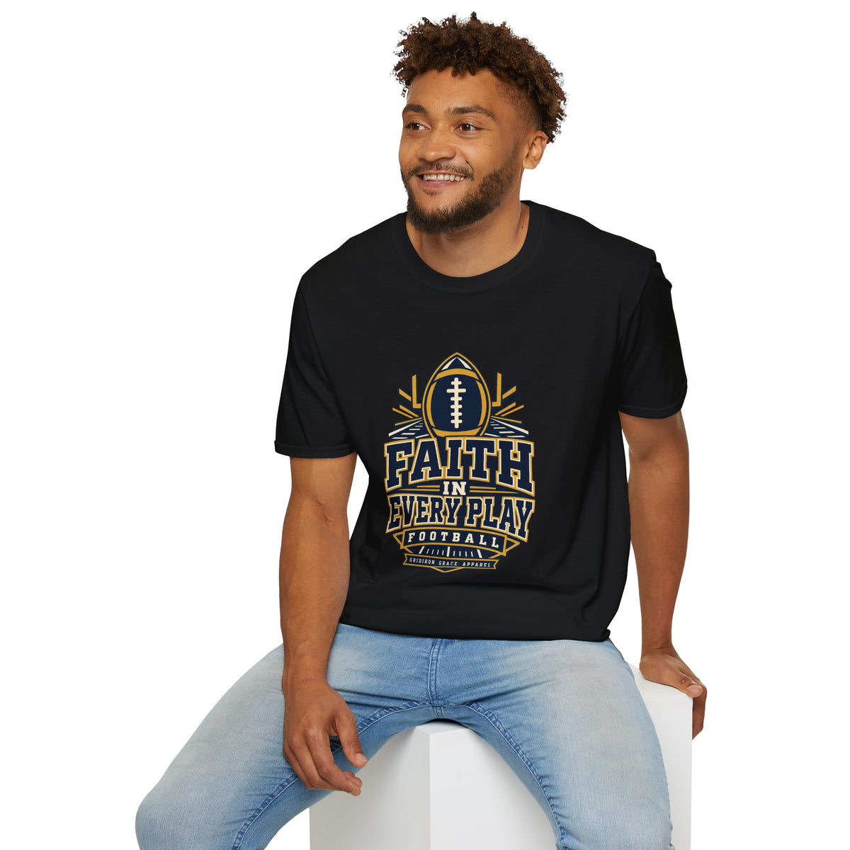 Faith in Every Play Football T-Shirt