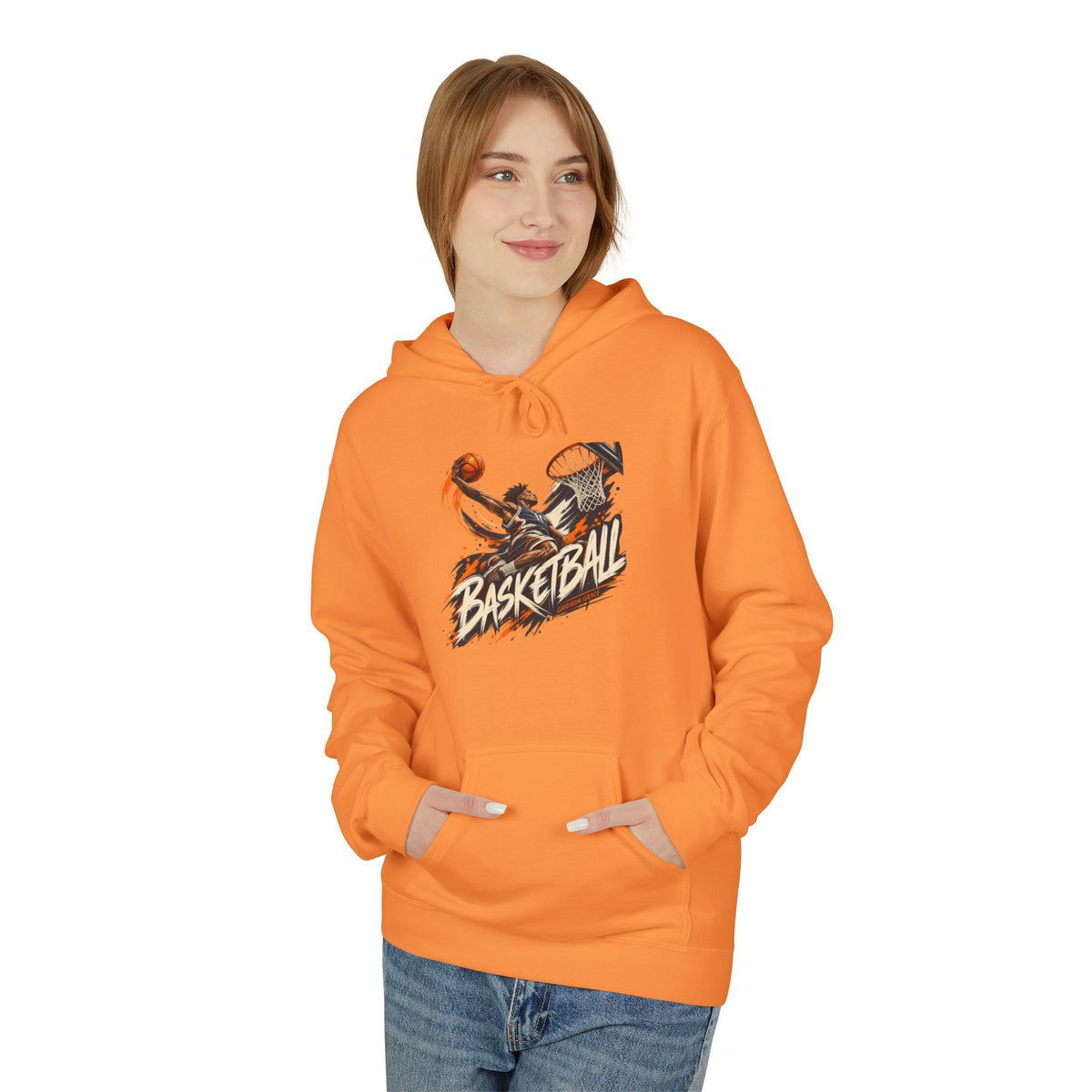 Basketball Graphic Hoodie — Retro Slam Dunk Pullover for Players & Fans