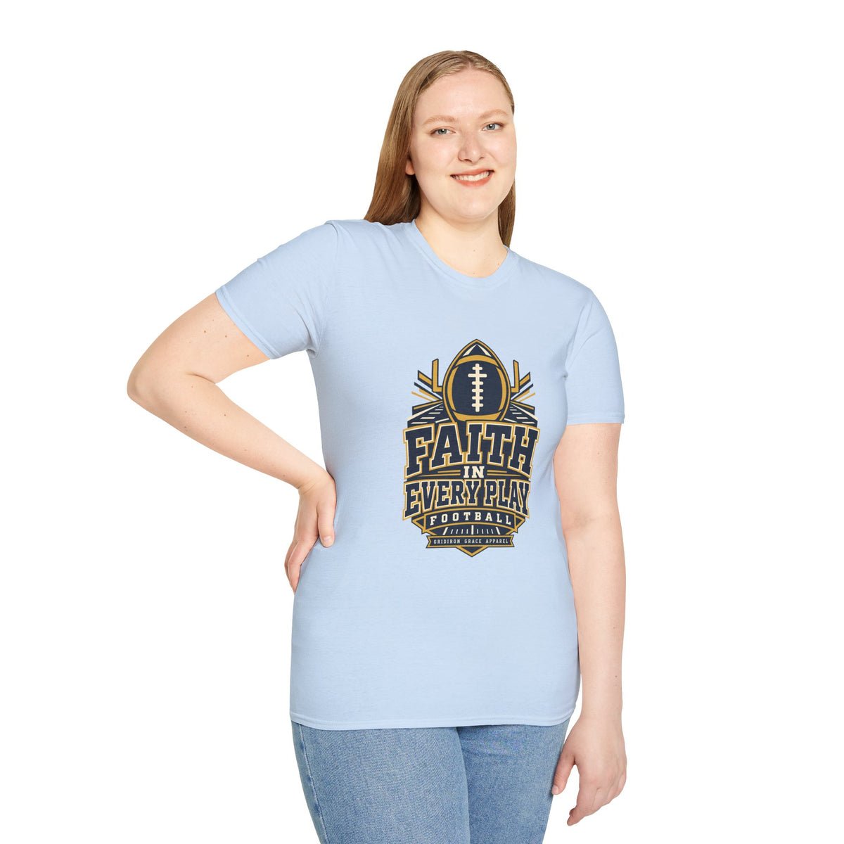 Faith in Every Play Football T-Shirt