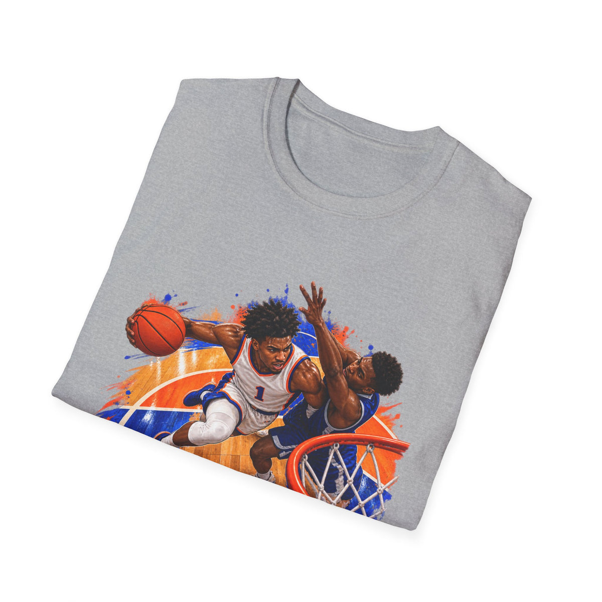 Basketball Action Tee — Vintage Hoop Graphic T-Shirt