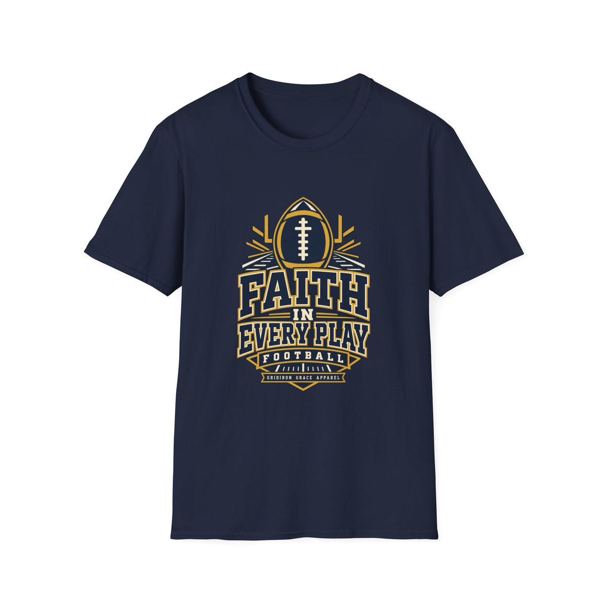 Faith in Every Play Football T-Shirt